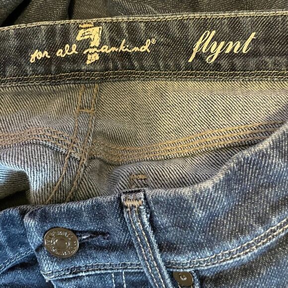 7 For All Mankind Flint Boot Cut 5 Pocket Embordered Womens Size 28 - Picture 10 of 13